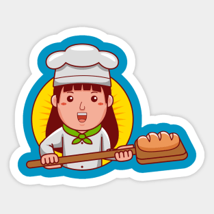 Baker Woman Sticker